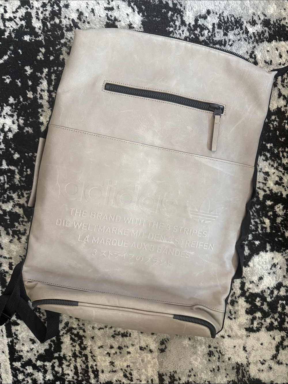 adidas originals leather backpack